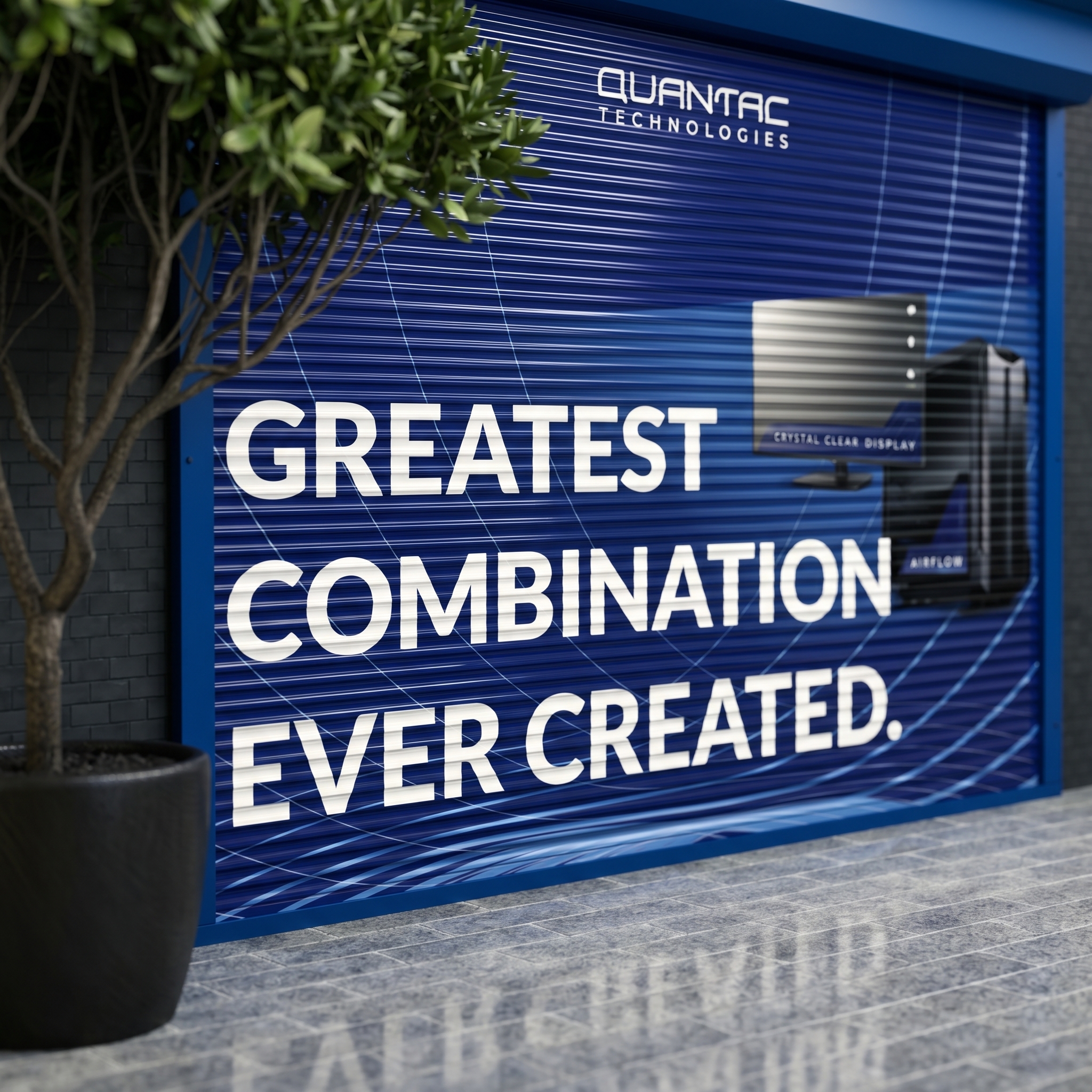 Stiker Wrapping Rolling Door
