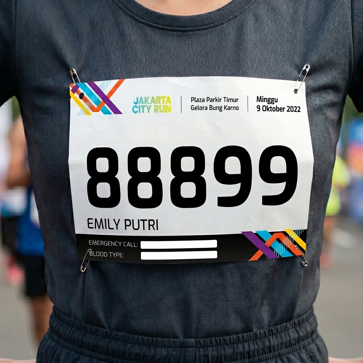Runner Chest Tag